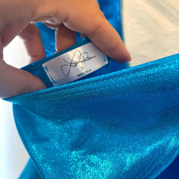 Laina Rauma onepiece bikini thong Metallic Blue Sm - Picture 4 of 12